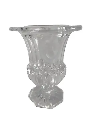 Shannon Crystal Vase Urn  With Lions Heads 5” Tall • $24.83