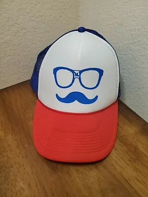 Otto Snap Back Trucker Cap Mustache And Glasses Vintage Perfect For  MOVEMBER  • $10.46