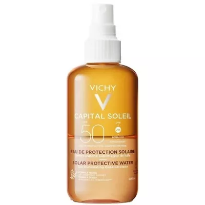 Vichy Capital Soleil Solar Protective Water Intense Tan SPF50 200ml + Face New • $23.99