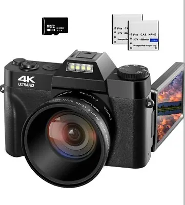Vetek 4k Digital Camera For Photography 48mp Vlogging Camera 16x Digital Zoom • $49.99