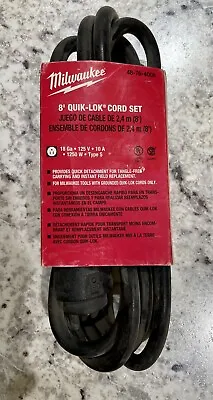 Milwaukee - 8ft Wire Quik-Lok Cord Replacement • $29.99