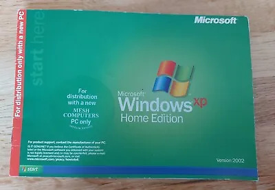 £17.50 • Buy Vintage Microsoft Windows XP Home Edition Booklet 2002 MESH PC