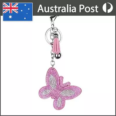 Full Drill Special Shaped Diamond Painting Butterfly Keychain Girl Bag Ornaments • $13.19