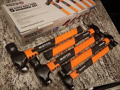 Matco Tools 5 PIECE BALL PEEN HAMMER SET WITH FIBERGLASS GRIP HANDLES • $264.99