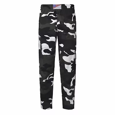 Gym Cotton Baggy Elasticated Camouflage Trousers Lounge Pyjamas Joggers Pants • £8.99