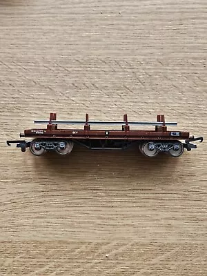 LIMA 305629 GW BOGIE BOLSTER WAGON 70897 With RAIL LOAD MINT UNBOXED LOOK • £13