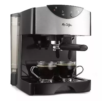 Premium Mr. Coffee Espresso & Cappuccino Maker - 2 Shots Black Café Style Tested • $49.94