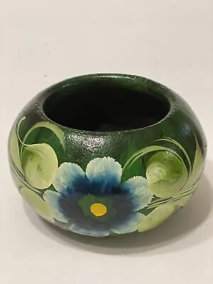 Vintage Mexican Pottery Planter 1970s Hand Painted Flower Pot Planter Hand Made • $39.99