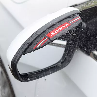 £3.70 • Buy 2* Car Rear View Mirror Rain Eyebrow Protector Rain Cover Sunvisor Accessories