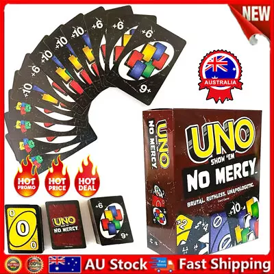 Uno-Show Em No Mercy Board Card GaLR Toys 168 Cards For Family Night Travel GaWP • $11.38