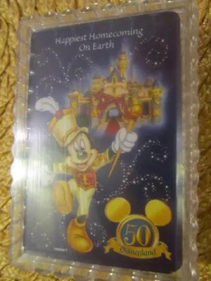 Disney Mickey Mouse Playing Cards With Case  Happiest Homecoming On Earth  New  • $14.99