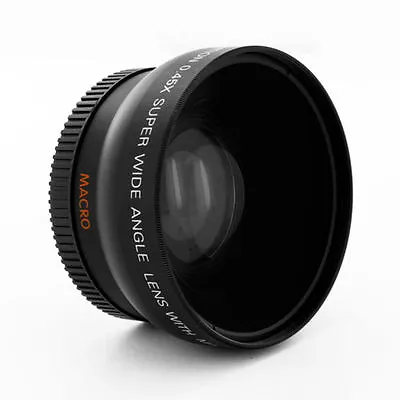 WIDE ANGLE LENS Fo Canon HG10 HV20 HV30 VIXIA HV40 HV30 HFM52 HFM50 HFM500 HFR62 • $21.95