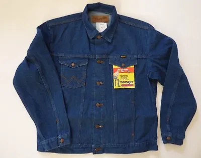 Mens Wrangler Cowboy Cut Unlined Denim Jacket - Inside Pockets - 74145PW • $67.99