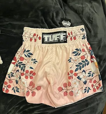 TUFF Muay Thai MMA Shorts Retro Boxing Shorts Kickboxing Workout Shorts XL Pink • $40