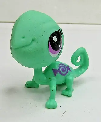 Littlest Pet Shop Bling Bag Candy Swirl Green Chameleon Gecko #3318 • $9.89