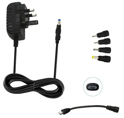 5V 2A AC-DC Adaptor Power Supply Charger For VIRGO 9.1- MULTI-TOUCH TABLET PC • £9.49