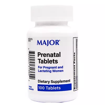 Major Prenatal Supplement - 100 Tablets • $8.99