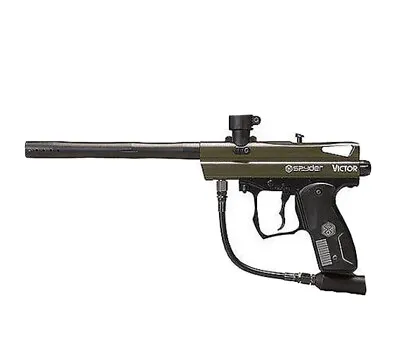 New Kingman Spyder Victor Semi-Auto Paintball Gun - Olive Green • $80