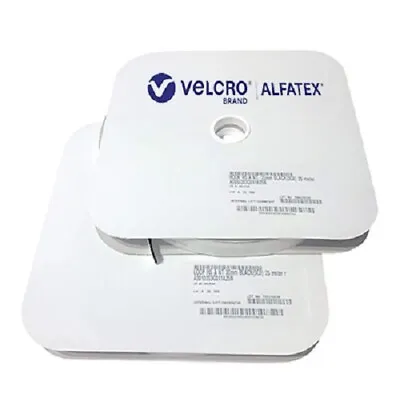 1  25MM WHITE HOOK/LOOP Or BOTH ALFATEX BY VELCRO® COMPANIES SELF ADHESIVE TAPE • £20.99