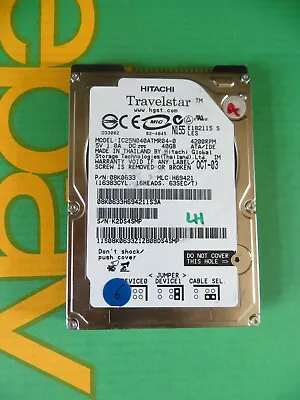 £19.74 • Buy Hitachi 40GB IDE PATA 2.5  Laptop Hard Disk Drive HDD IC25N040ATMR04-0 (I87-A)