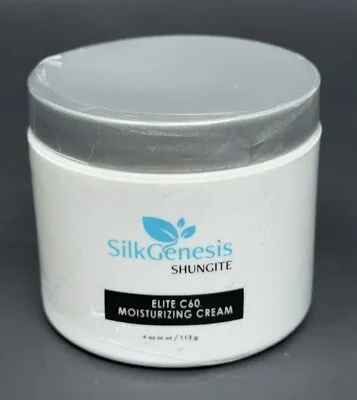 Silk Genesis Shungite Elite C60 Moisturizing Cream - Full Size 4 Oz - NEW SEALED • $61.06