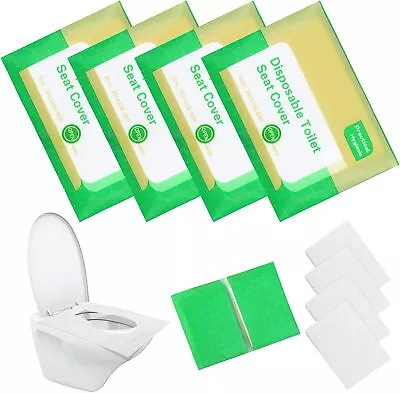 £6.95 • Buy Disposable Toilet Seat Covers Flushable Environment Friendly Paper Seat Cover