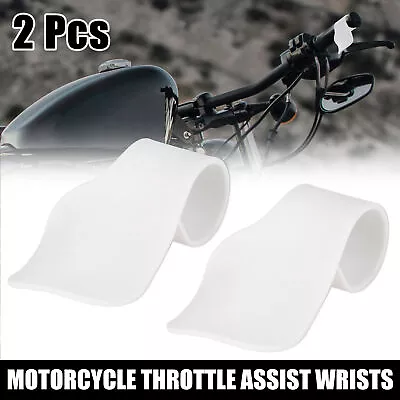 2pcs Motorcycle Throttle Assist Wrist Cruise Control For 7/8  Handlebar White • $8.09