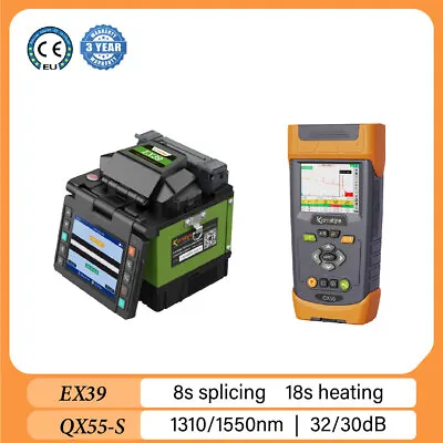 Low Splicing Loss KomShine Mini Fusion Splicer EX39+QX55-S OTDR 1310/1550nm OPM • $697.50