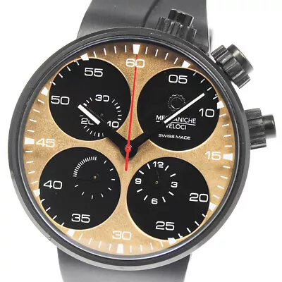 MECCANICHE VELOCI Chronograph Black / Gold Dial Automatic Men's Watch_700402 • $922.77