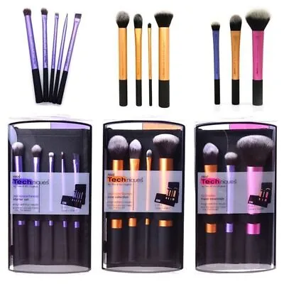 Real Techniques Makeup Brushes Sculpting Powder Blush Foundation Sponge Puff Set • $20.25