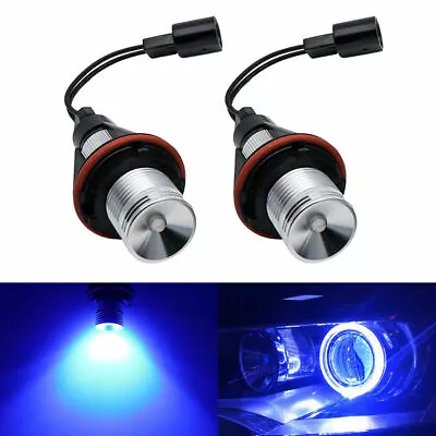 Fit For BMW E39 E60 E61 E65 E83 Blue LED Angel Eyes Halo Ring Marker Light Bulbs • $11.98