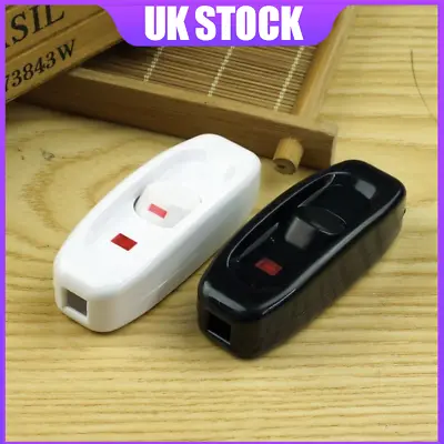 Universal Inline Lighting Lamp ON/OFF In Line Cord Rocker Switch 10A 250V UK Mor • £3.17