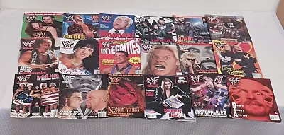 18 WWF Magazine Lot Attitude Era 1990s 2000 2001 Poster Lita NWo Austin Rock WWE • $99.99