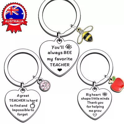 Thank You Gift Personalised Keyring Keychain For Lover Or Teacher • $9.63
