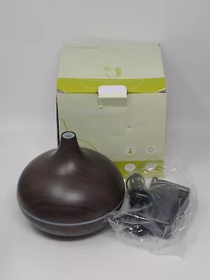 Essential Oil Diffuser Mini Aroma Wood Grain Cool Mist Humidifier 150ml 14 Color • $20