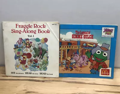 Vintage Fraggle Rock Sing A Long Book & Vinyl 1984 Plus McDonalds Book • $12.99