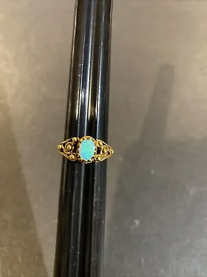 Vintage 14k Gold Australia  Opal Ring Yellow Gold Size: 6 • $225