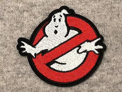 Large Ghostbusters  Iron Patch Ghost Buster Cosplay Marshmallow Man 10 X 9 Cm • $6.20