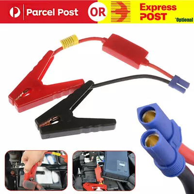 Car Portable Jump Starter Cable Alligator Clamp Clip Connector Battery EC5 Plug • $8.88