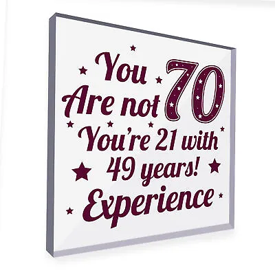 70th Birthday Gift For Women Men 70th Birthday Gift For Mum Dad Nan Sign • £9.99