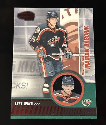 2003-04 Pacific Invincible Red Marian Gaborik /850 | Minnesota Wild • $1.99