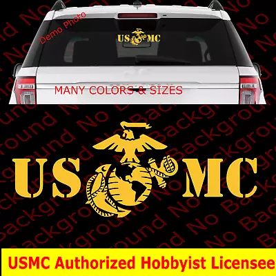 USMC Vinyl Car Decal Marines United States Marine Corps EGA Semper Fi AY052 • $4.99