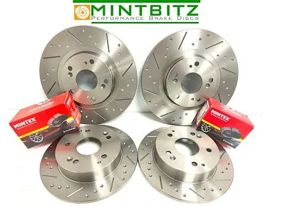 Mercedes ML270 Cdi W163 99-05 Dimpled&Grooved Front Rear Brake Discs &Pads • $299.76