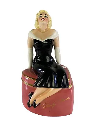 Clay Art Marilyn Monroe Heart Shaped Collectible Cookie Jar 14  X 9  X 8  • $56.22