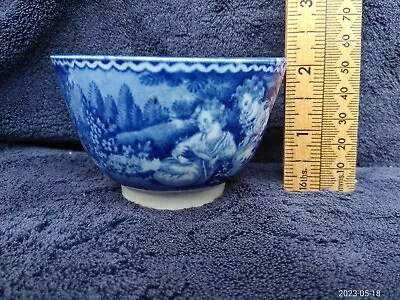 Antique Davenport Transferware  C18th C19th Porcelain Pottery Tea Bowl Cup • £18