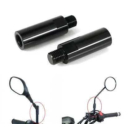 Motorcycle Mirror Riser Extender Extension Fit For Honda Grom MSX125 2013-2020 • $7.96