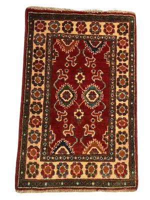 2x3 Kazak Chobi Gabbeh Khorjin Kilim Bokhara Balouch Tribal Oriental Area Rug • $358