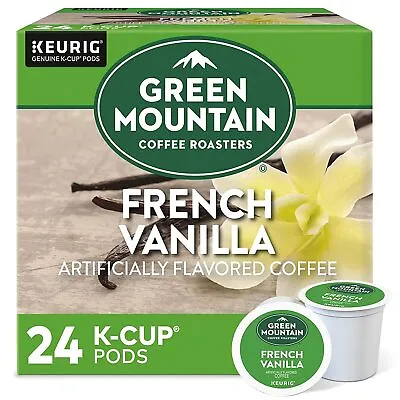$22.99 • Buy Green Mountain Flavored Coffee French Vanilla Light Roast Keurig 24 K-Cups Fresh