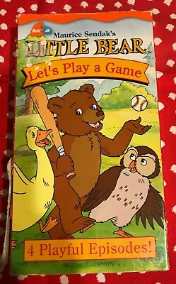 Maurice Sendak's Little Bear  Let's Play A Game  ~ Vhs 2001 ~ 4 Episodes ~  • $14.49