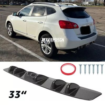 Fin Rear Diffuser Bumper Splitter Spoiler Lip For Subaru Impreza WRX STI 02-07 • $49.05